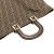 Fendi B Fendi Brown Canvas Fabric Large Zucca Twins Tote Italy