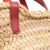 Celine B Celine Brown with Pink Raffia Natural Material Teen Triomphe Classic Panier Morocco