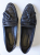 The Kooples Loafers aus schwarzem Leder in Kroko-Optik 40