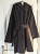 Sonia Rykiel Manteau noir mi-saison 30% cachemire M