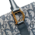 Christian Dior B Dior Blue Canvas Fabric Diorissimo Trotter Tote Italy