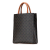 Celine AB Celine Brown Dark Brown Coated Canvas Fabric Small Triomphe Vertical Cabas Tote Italy