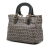 Fendi B Fendi Gray Canvas Fabric Small Zucchino Twins Tote Italy