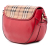 Burberry B Burberry Red Patent Leather Leather and Haymarket Check Coated Canvas Maydown Crossbody Italy