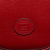Gucci AB Gucci Red Calf Leather Interlocking G Oval Clutch Italy