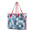 Louis Vuitton AB Louis Vuitton Blue with Red Denim Fabric Monogram Patchwork Neverfull MM France