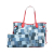 Louis Vuitton AB Louis Vuitton Blue with Red Denim Fabric Monogram Patchwork Neverfull MM France