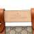 Gucci AB Gucci Brown Beige Coated Canvas Fabric Mini GG Supreme Web Bamboo 1947 Belt Bag Italy