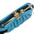 Fendi B Fendi Blue Light Blue Nappa Leather Leather Nappa Peekaboo Click Clutch On Strap Italy