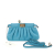 Fendi B Fendi Blue Light Blue Nappa Leather Leather Nappa Peekaboo Click Clutch On Strap Italy