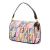 Fendi Brown Chinese Valentines Day Zucca Embroidered Canvas Baguette Satchel Italy