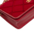 Chanel B Chanel Red Velvet Fabric CC Quilted Wallet on Chain Italy