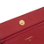 Chanel B Chanel Red Velvet Fabric CC Quilted Wallet on Chain Italy