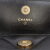 Chanel AB Chanel Black Lambskin Leather Leather Quilted Lambskin 19 Flap Coin Purse With Chain Italy