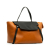 Celine B Celine Brown with Black Calf Leather MIni Bicolor Belt Bag Italy