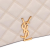 Saint Laurent White Small Quilted Lambskin Becky Chain Shoulder Bag Italy