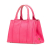 Prada B Prada Pink Hot Pink Canvas Fabric Small Canapa Logo Satchel India
