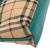 Burberry B Burberry Brown Beige with Blue Turquoise Canvas Fabric Haymarket Check Leah Crossbody Italy