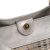 Burberry B Burberry Silver Coated Canvas Fabric Haymarket Check Ravensdon Handbag Italy