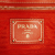 Prada B Prada Orange Nylon Fabric Saffiano Trimmed Tessuto Logo Oro Satchel Italy
