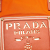 Prada B Prada Orange Nylon Fabric Saffiano Trimmed Tessuto Logo Oro Satchel Italy