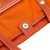 Prada B Prada Orange Nylon Fabric Saffiano Trimmed Tessuto Logo Oro Satchel Italy