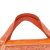 Prada B Prada Orange Nylon Fabric Saffiano Trimmed Tessuto Logo Oro Satchel Italy