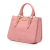 Miu Miu B Miu Miu Pink Goatskin Leather Madras Satchel Turkey
