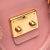 Miu Miu B Miu Miu Pink Goatskin Leather Madras Satchel Turkey