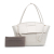 Bottega Veneta AB Bottega Veneta White Calf Leather Medium skin Maxi Intrecciato Arco Bag Italy