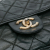 Chanel B Chanel Black Calf Leather Large Quilted Iridescent skin Shiva Flap Italy