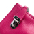 Prada B Prada Pink Hot Pink Saffiano Leather Lux Zip Clutch Italy