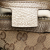 Gucci B Gucci Brown Beige Canvas Fabric Large GG Bella Shoulder Bag Italy