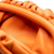 Bottega Veneta AB Bottega Veneta Orange Lambskin Leather Leather Lambskin The Mini Pouch Crossbody Italy