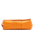 Bottega Veneta Orange Extra Mini Crinkled Lambskin Intrecciato Cassette Crossbody Italy