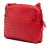 Bottega Veneta B Bottega Veneta Red Nappa Leather Leather Nappa Intrecciato Nodini Crossbody Italy