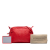 Bottega Veneta B Bottega Veneta Red Nappa Leather Leather Nappa Intrecciato Nodini Crossbody Italy