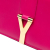 Saint Laurent B Saint Laurent Pink Dark Pink Calf Leather Chyc Ligne Wallet on Chain Italy