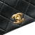 Chanel B Chanel Black Lambskin Leather Leather Mini CC Quilted Lambskin Full Flap France