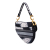 Christian Dior Saddle Canvas Saddle Handbag No Strap Black