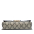 Gucci B Gucci Brown Beige Coated Canvas Fabric Mini GG Supreme Padlock Satchel Italy