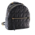 Fendi AB Fendi Black Nappa Leather Leather Mini Zucca Embossed Nappa By The Way Backpack Italy