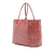 Goyard B Goyard Red Coated Canvas Fabric Goyardine Saint Louis PM France
