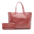 Goyard B Goyard Red Coated Canvas Fabric Goyardine Saint Louis PM France