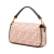 Fendi AB Fendi Pink Light Pink Canvas Fabric Zucca Embroidered Baguette Satchel Italy