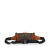 Fendi AB Fendi Brown Canvas Fabric Zucca Convertible Leather Belt Bag Italy