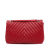 Chanel AB Chanel Red Lambskin Leather Leather Jumbo Classic Lambskin Double Flap Italy