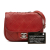 Chanel B Chanel Red Goatskin Leather Paris Dallas Wild Stitch Flap Italy