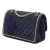 Chanel B Chanel Blue Navy with Gold Suede Leather Reissue 2.55 Quilted Double Flap 225 France
