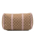 Gucci B Gucci Brown Beige with Pink Light Pink Canvas Fabric Medium GG Joy Boston Bag Italy